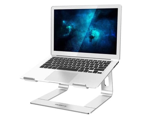 Soporte de aluminio de diseño para portátil, modelo Nulaxy C3, medidas 26x22x15cm 